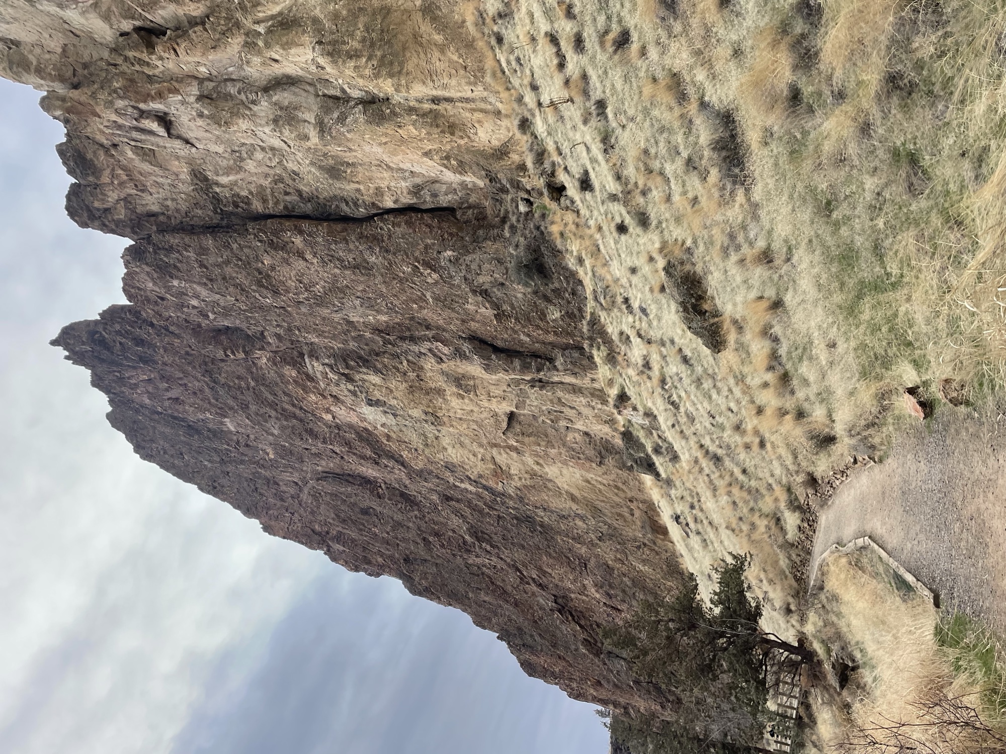 Smith Rock sheer rock face